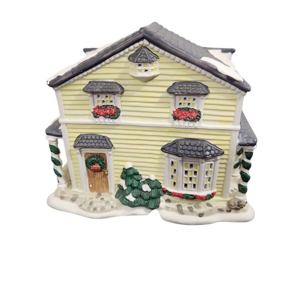 VTG Snowflake Falls Lighted General Store Holiday Village Set Christmas 2002 - Picture 8 of 9